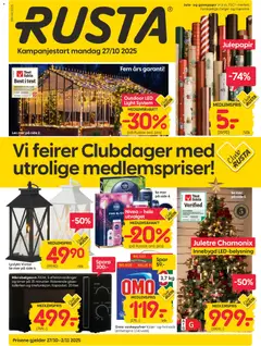 Forhåndsvisning av Rusta kundeavis gyldig fra 27.10.2025