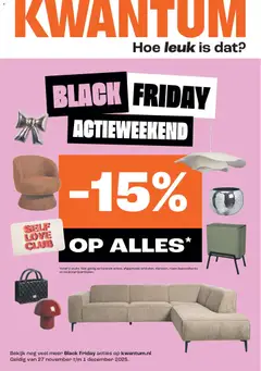 Kwantum - Black Friday - Voorbeeld van een folder van Kwantum, geldig van 27.11.2025