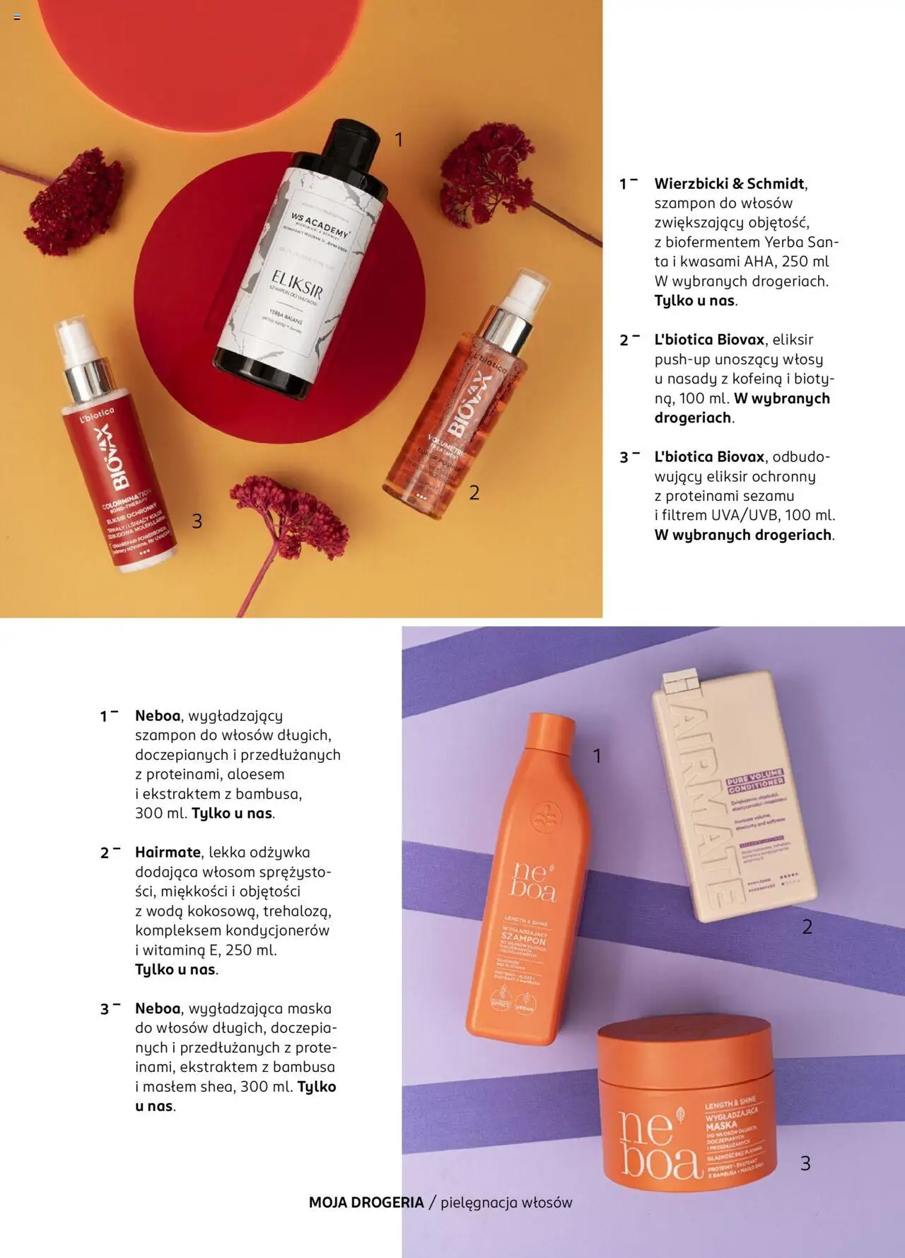 Rossmann Gazetka - Magazyn Moja Drogeria od 10.10.2025 | Strona: 61 | Produkty: Szampon, Odżywka, Maska do włosów, Woda