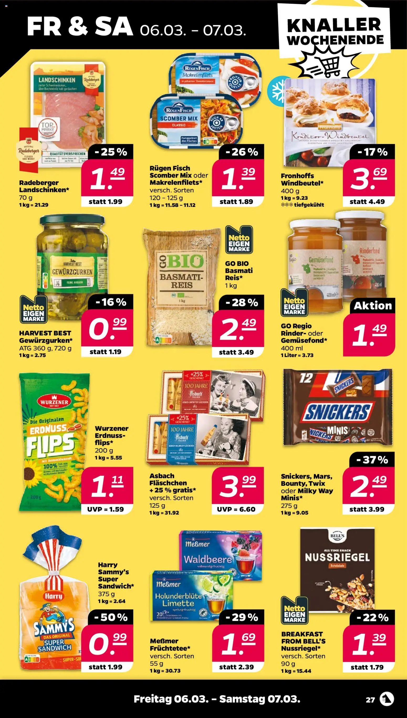 Netto Prospekt 	 – gültig ab 02.03.2026 | Seite: 31 | Produkte: Messmer, Twix, Wurst, Reis