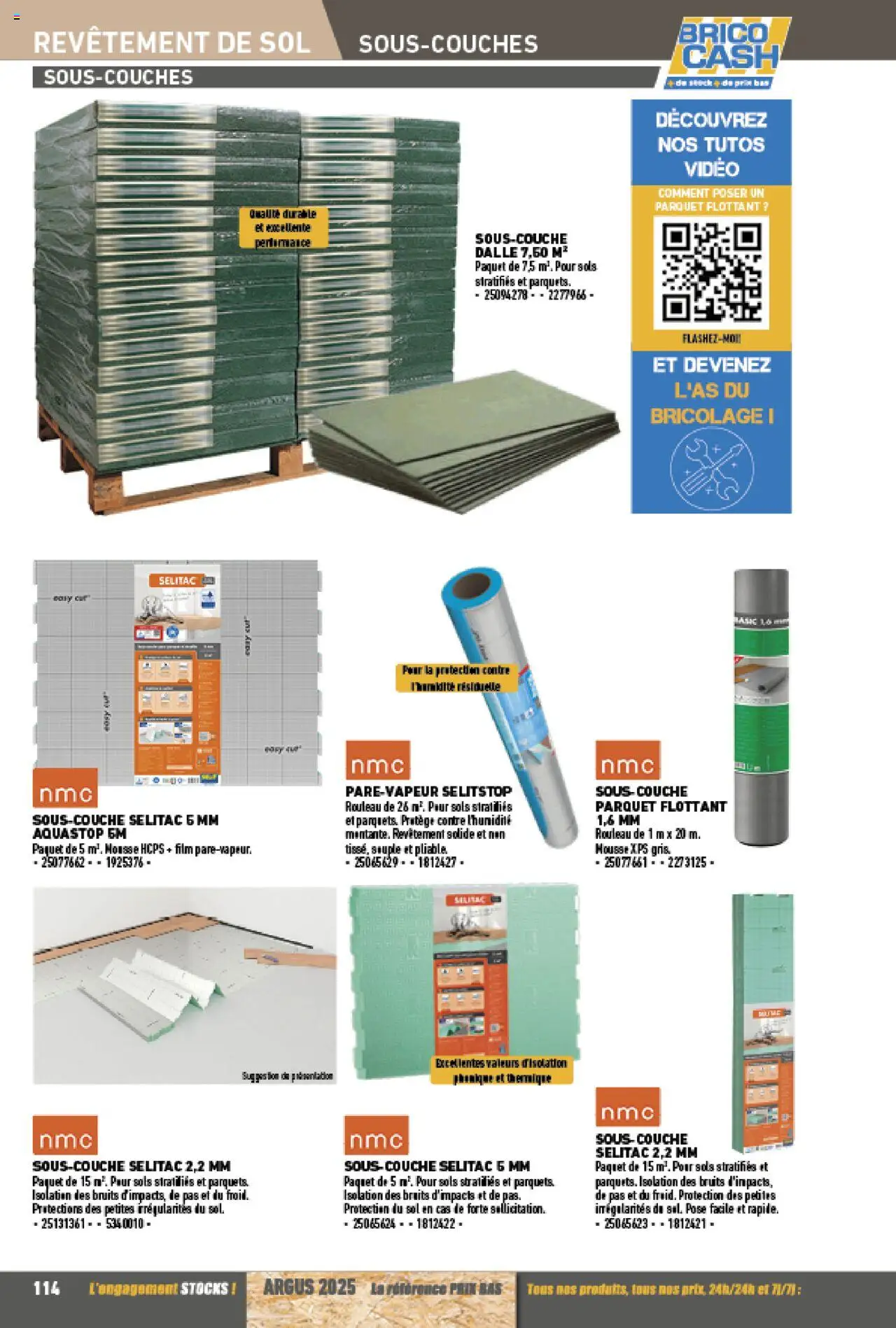 {H1} | Page: 114 | Produits: Vidéo, Mousse, Rouleau, Parquet