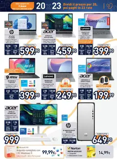 Anteprima del volantino Volantino Unieuro	 valido a partire dal 29.12.2025 | Pagina: 11 | Prodotti: Schermo, Laptop, PC, Tastiera
