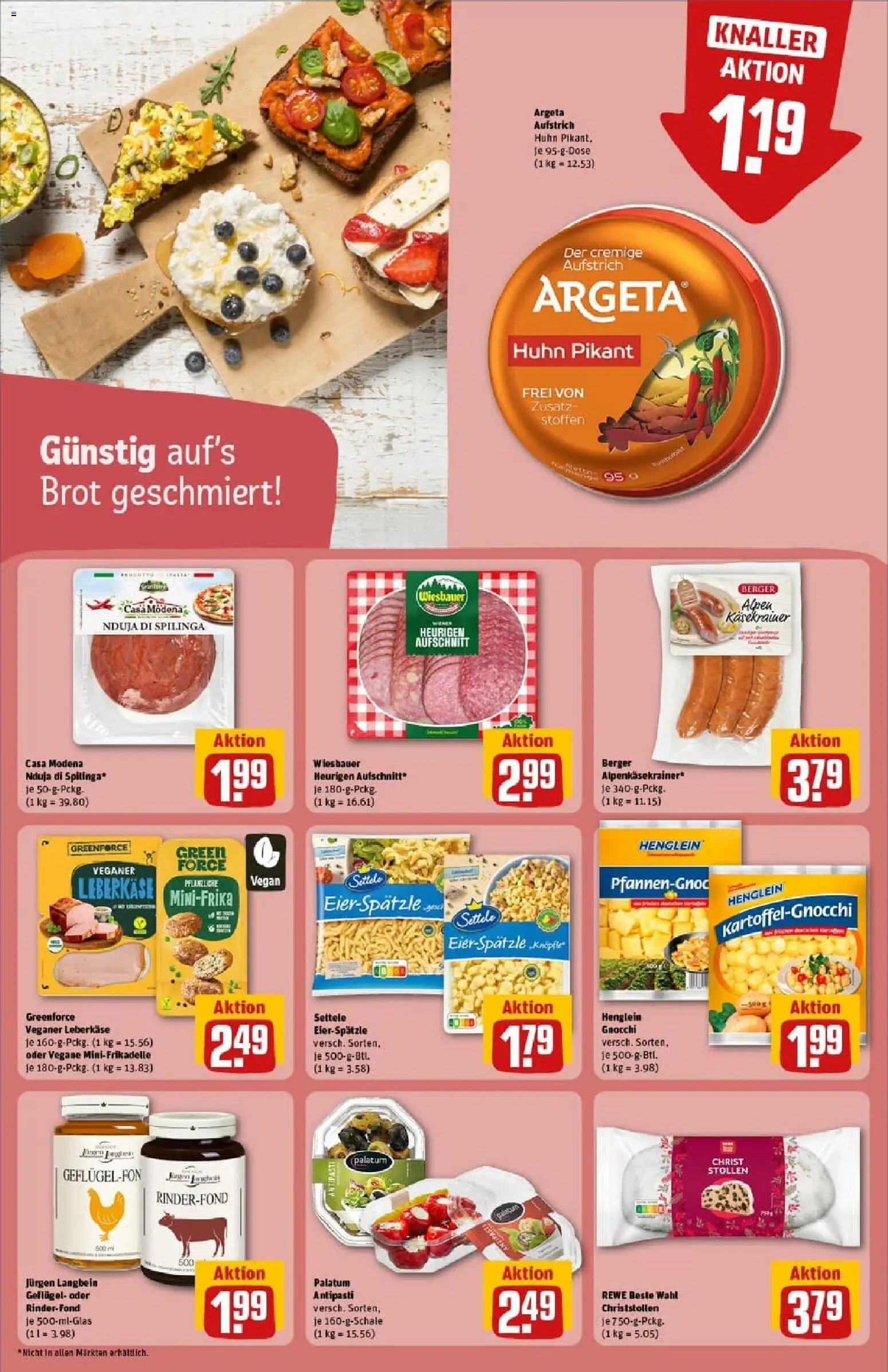 Rewe prospekt Dachau	 – gültig ab 26.10.2025 | Seite: 20 | Produkte: Käsekrainer, Brot, Leberkase