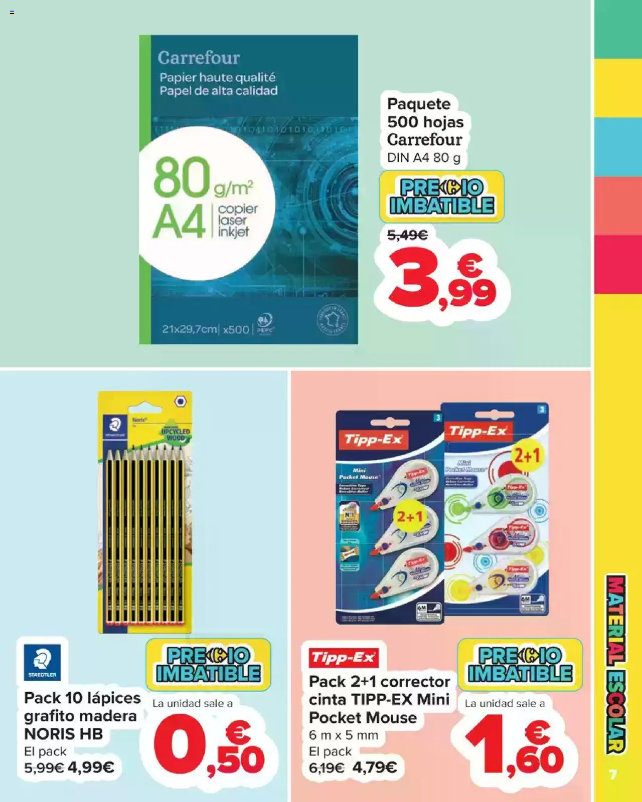 Carrefour Vuelta al Cole │ válido desde el 18.08.2025 | Página: 7 | Productos: Corrector, Mouse