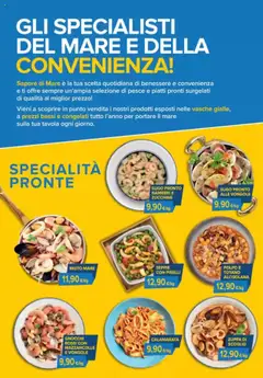 Anteprima del volantino Sapore di mare Prezzi Bassi catalogo valido a partire dal 21.09.2025 | Pagina: 2 | Prodotti: Polpo, Piselli, Gnocchi, Totano