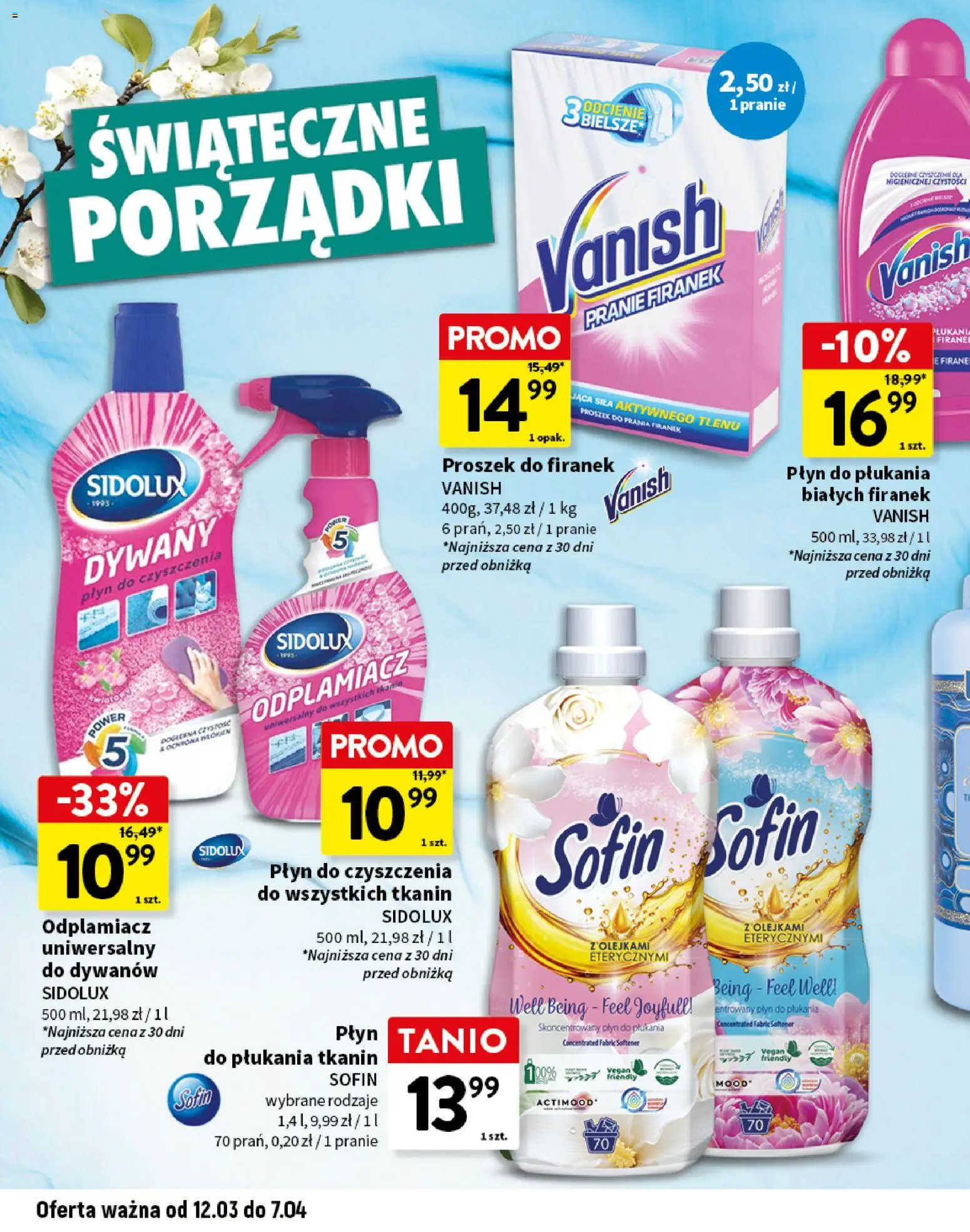 Intermarche gazetka - Wielkamос Inspiracji od 12.03.2026 | Strona: 18 | Produkty: Vanish, Proszek do prania, Odplamiacz, Dywany