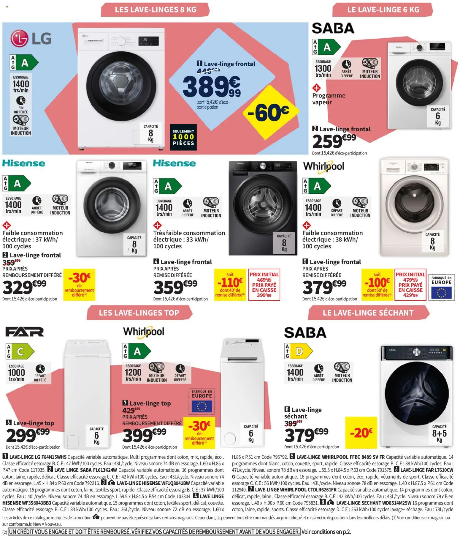 {H1} | Page: 40 | Produits: Lave linge, Vêtements