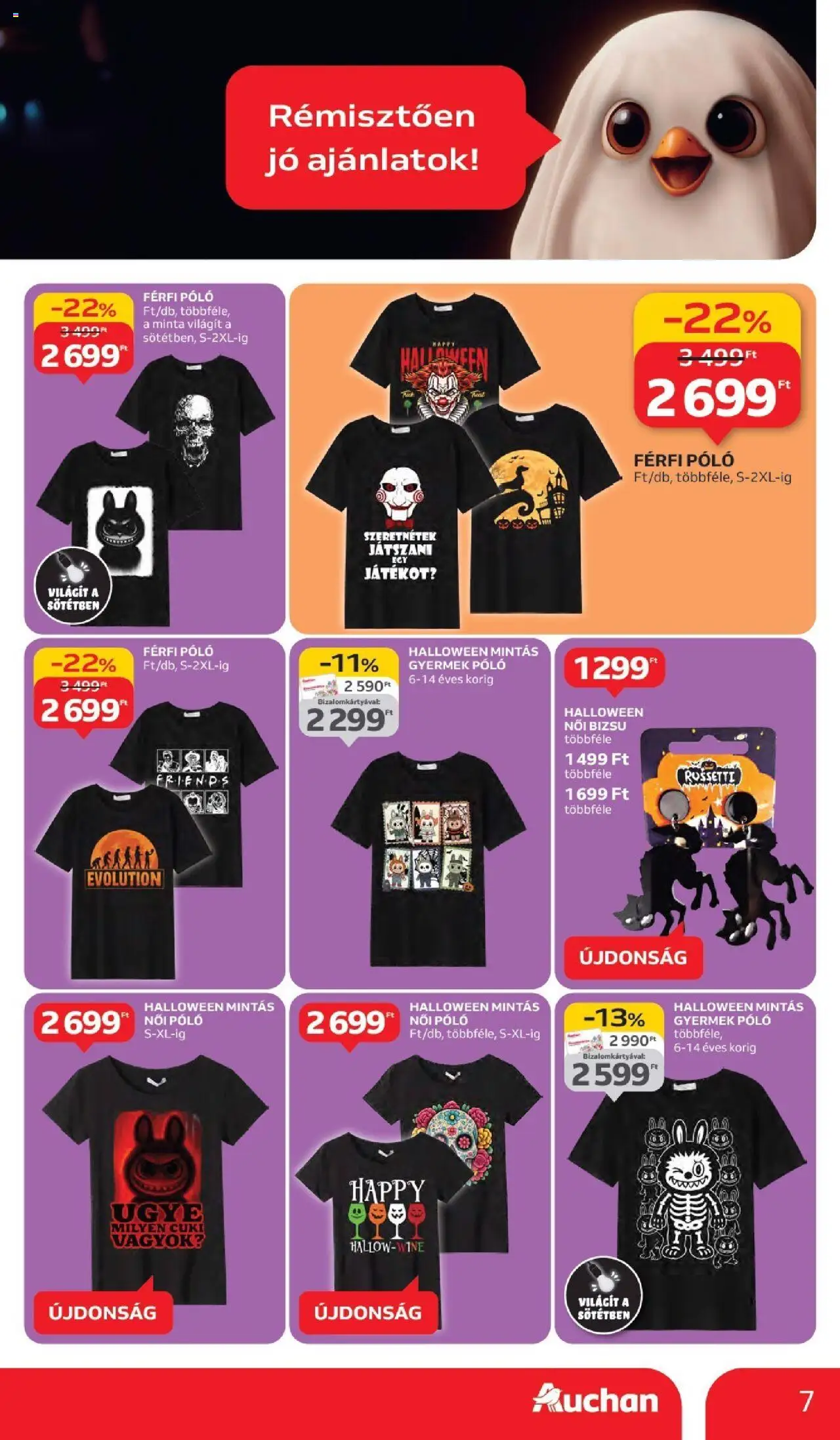 Auchan akciós ujság - amely érvényes a következő dátumtól: 02.10.2025 | Oldal: 7 | Termékek: Női póló