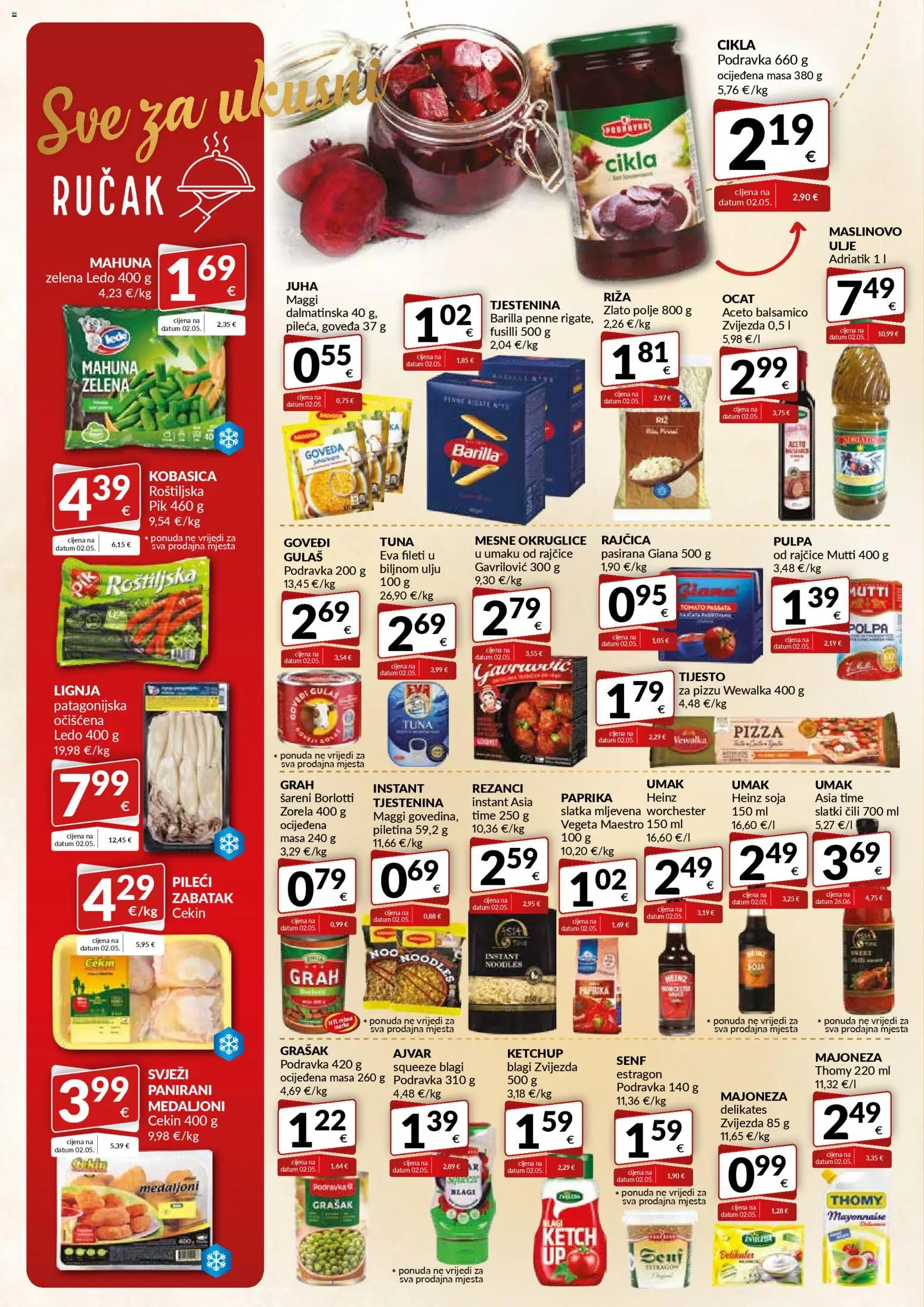 Bakmaz katalog | vrijedi od 06.11.2025 | Stranica: 4 | Proizvodi: Ulje, Rajčice, Cikla, Grašak