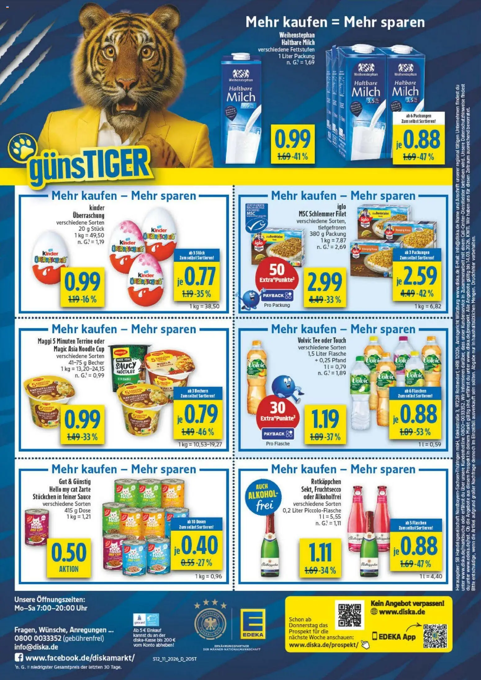 Diska - Diska Angebote Sachsen-Thüringen KW11 – gültig ab 09.03.2026 | Seite: 12 | Produkte: Maggi, Volvic tee, Fruchtsecco, Rotkäppchen