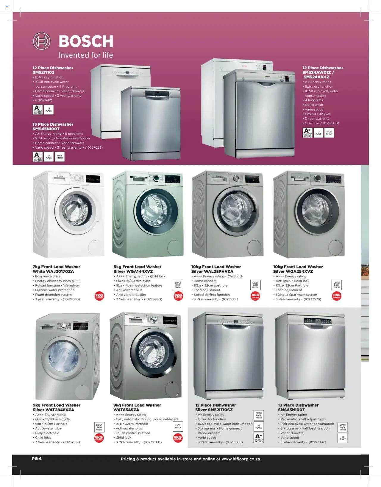 New HiFi Corp catalogue – valid from 12.02.2024 | Page: 4 | Products: Dishwasher, Lock, Shelf, Foam