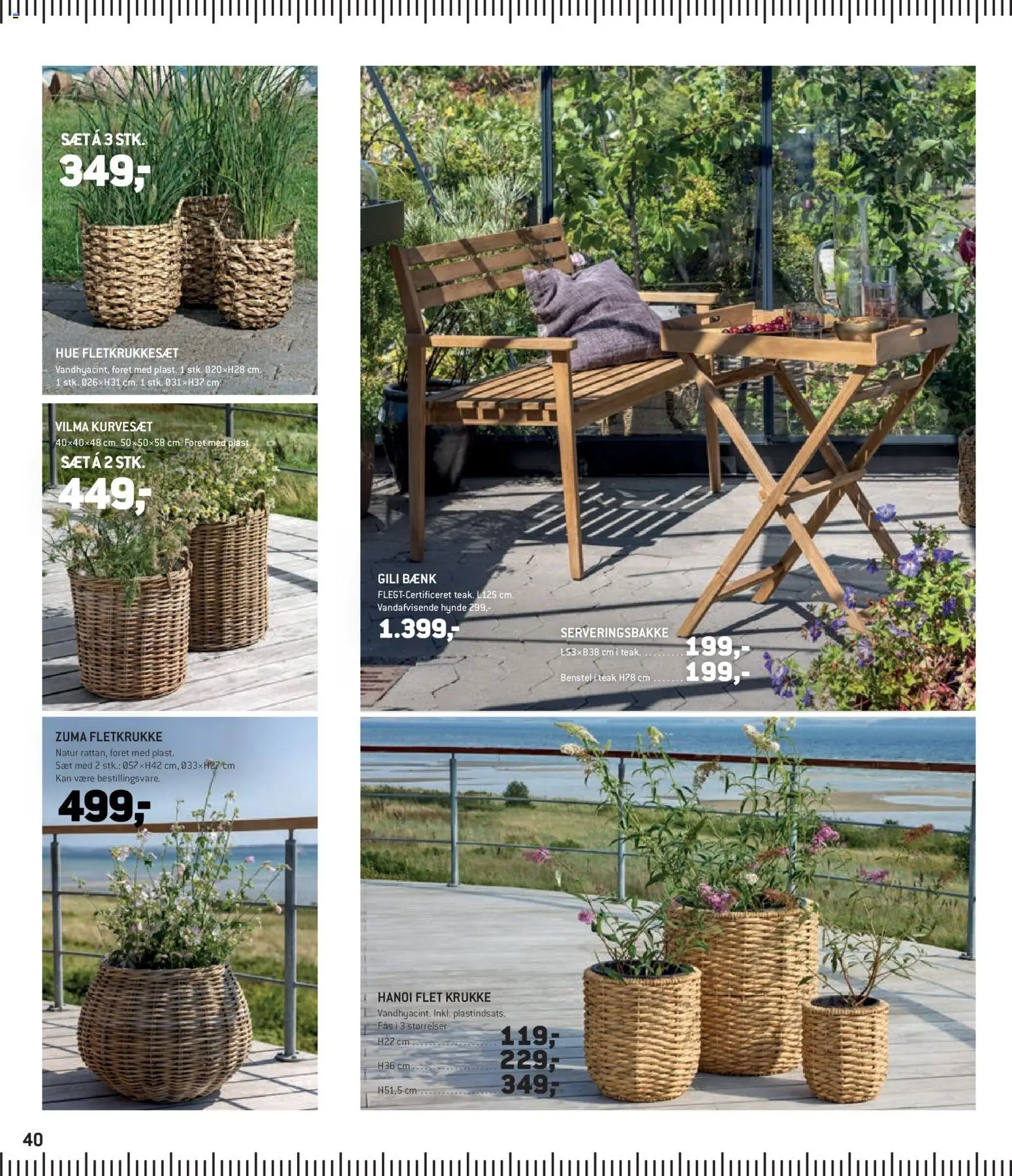 XL-BYG tilbudsavis – gyldig fra 27.03.2026 | Side: 40 | Produkter: Krukke, Hue, Bænk