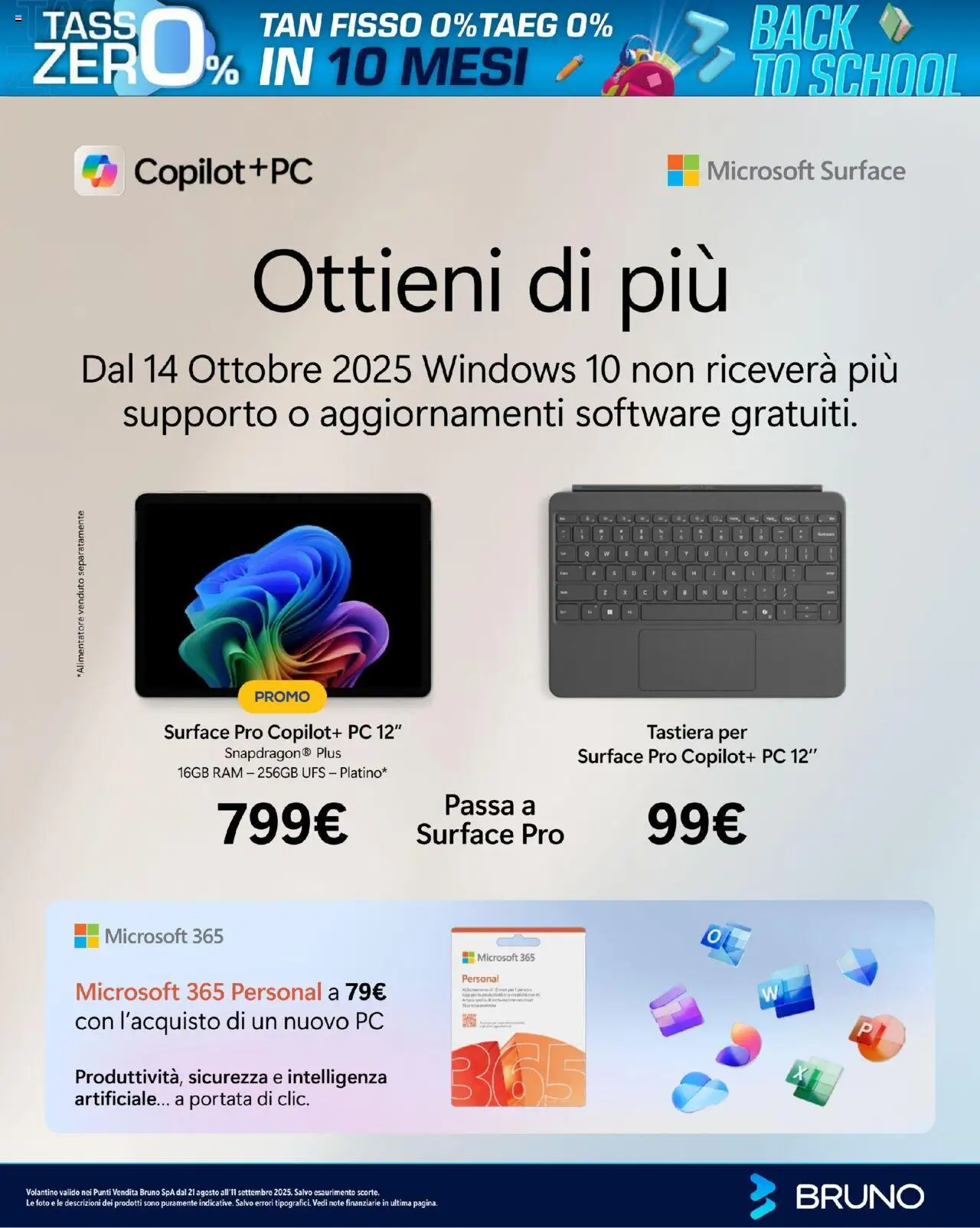 Volantino BRUNO del 21.08.2025 | Pagina: 40 | Prodotti: PC, Tastiera