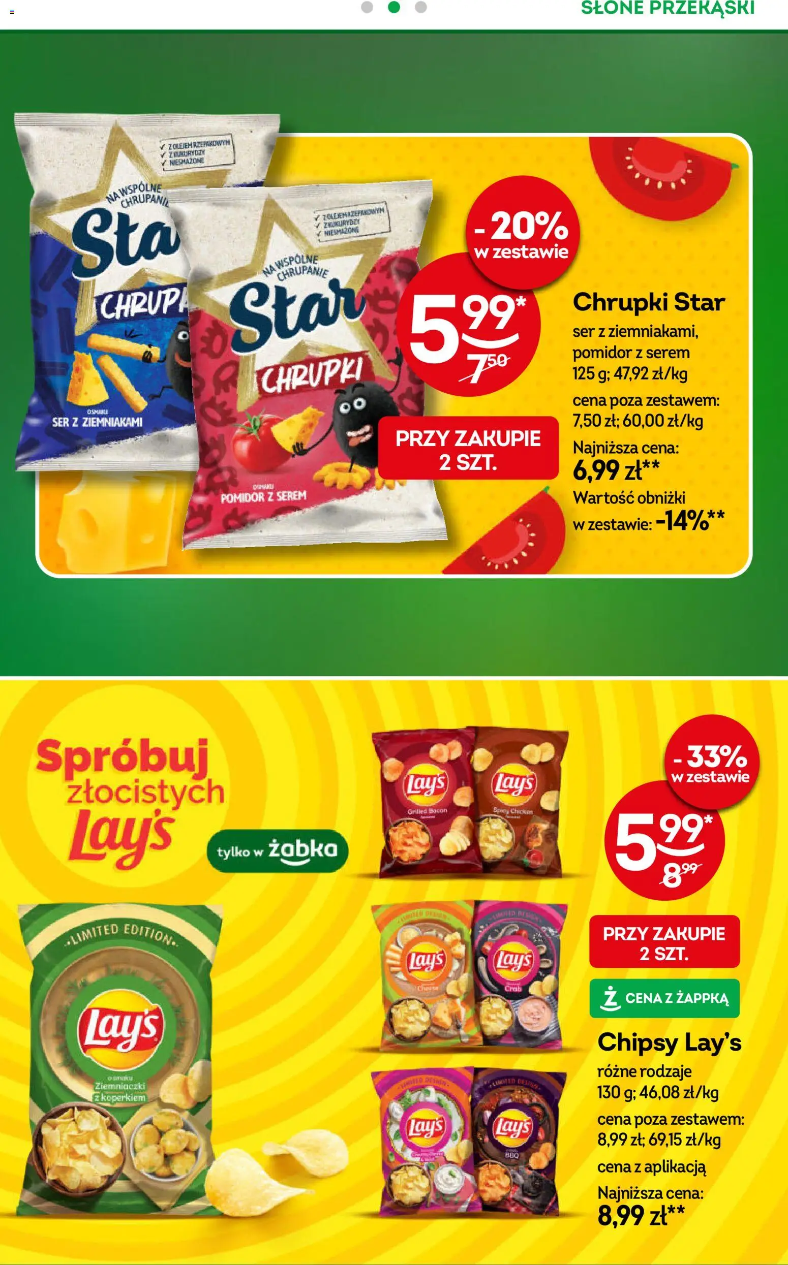 Żabka Gazetka od 11.02.2026 | Strona: 30 | Produkty: Chipsy, Chrupki, Ziemniaczki, Ser