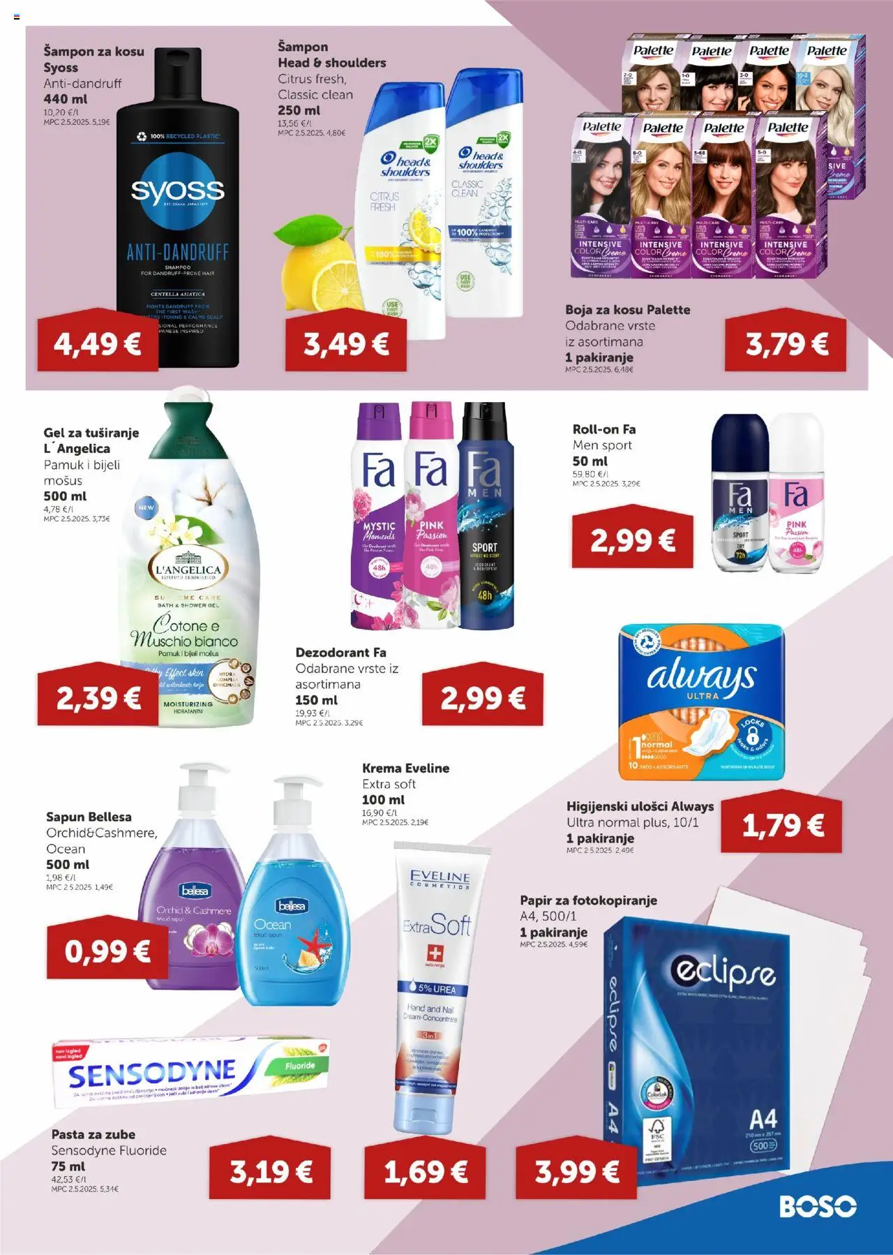 Boso katalog | vrijedi od 31.07.2025 | Stranica: 17 | Proizvodi: Šampon, Sapun, Gel za tuširanje, Krema