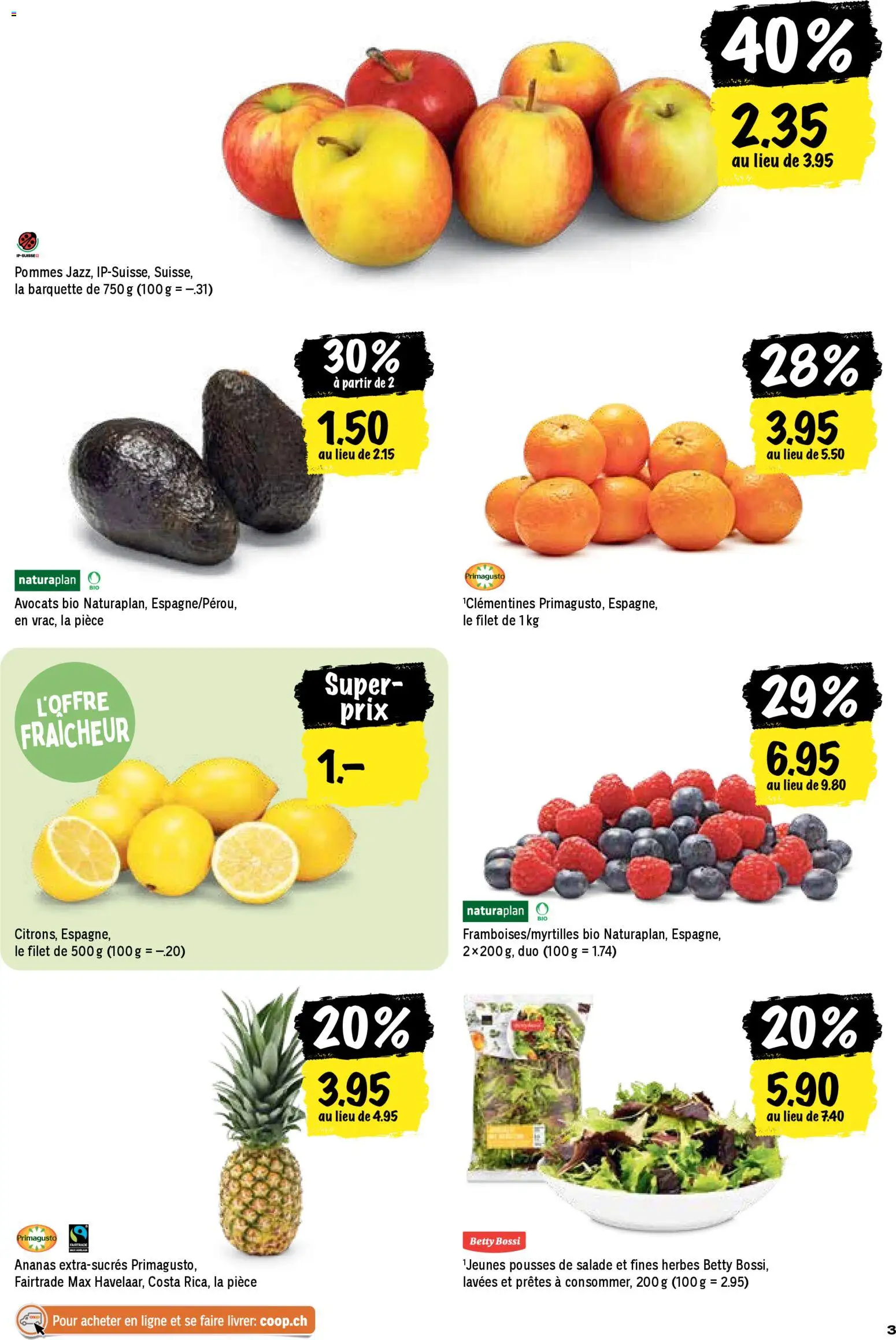 Coop aktionen FR – gültig ab 26.03.2026 | Seite: 3 | Produkte: Ananas