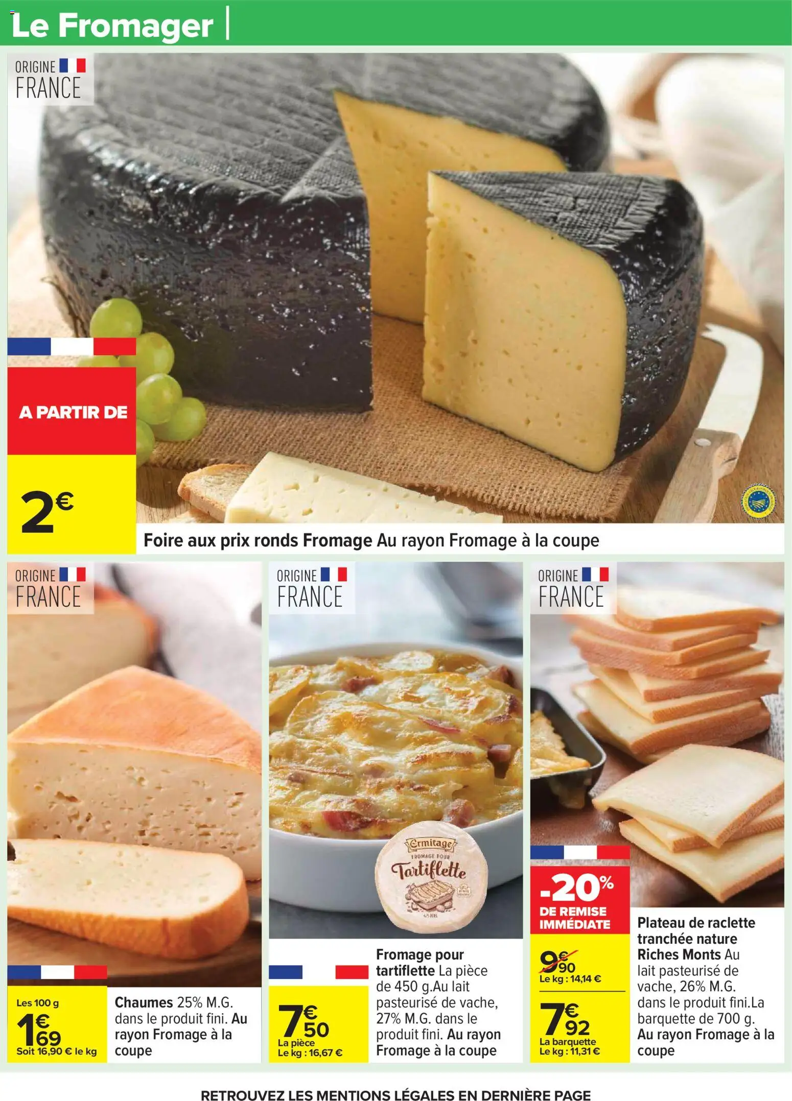 {H1} | Page: 36 | Produits: Tartiflette, Raclette, Lait, Fromage