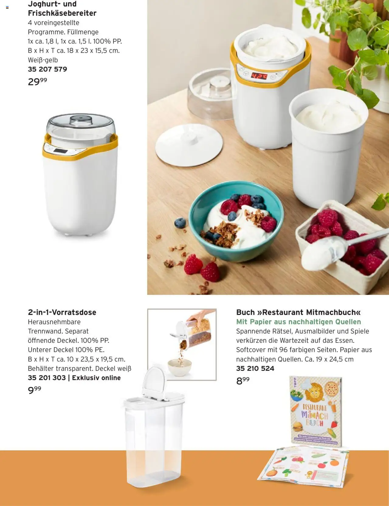 Prospekt Tchibo Bereit für Familienzeit - gültig ab dem 27.08.2025 | Seite: 22 | Produkte: Joghurt