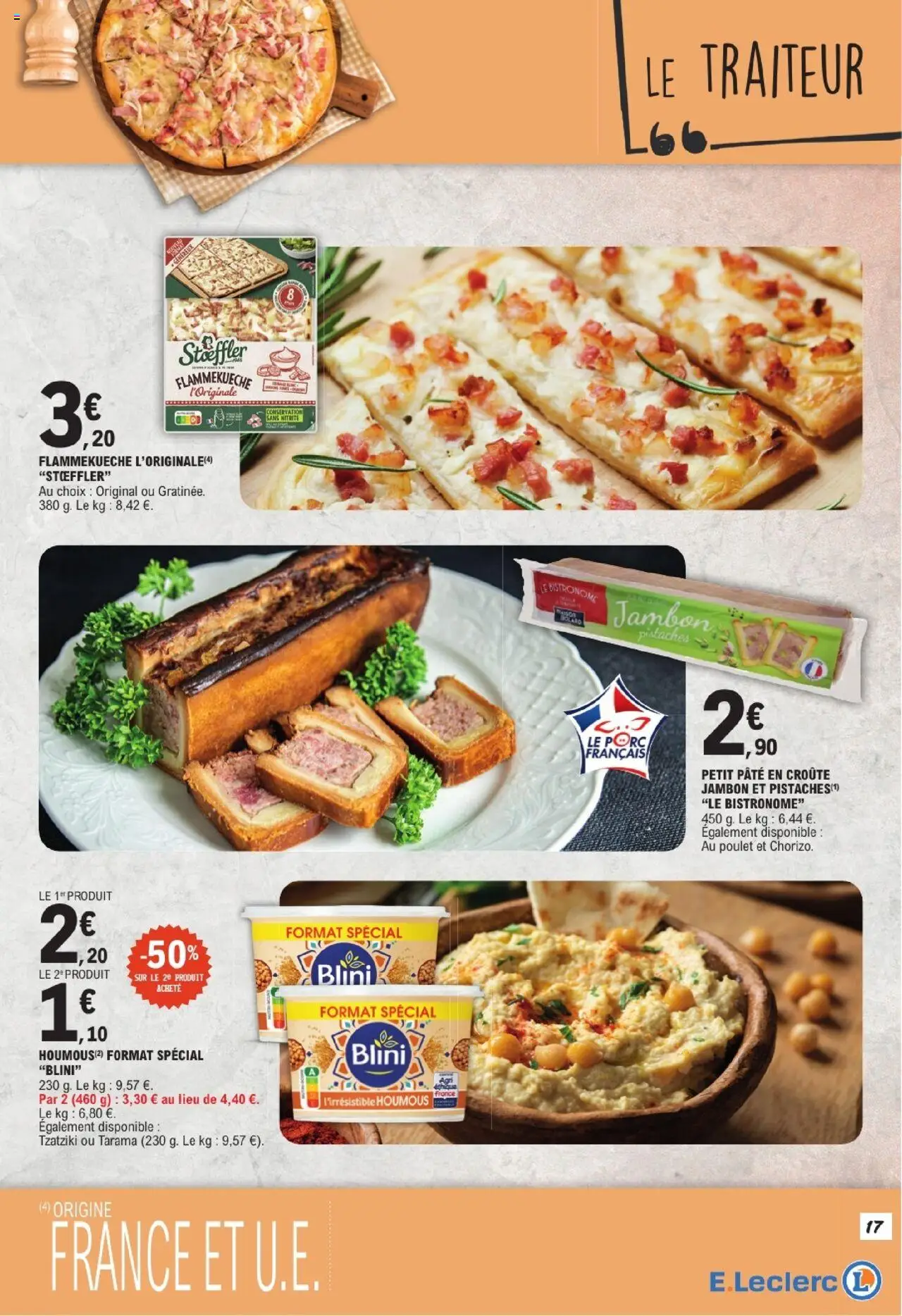  | Page: 17 | Produits: Pistaches, Tarama, Jambon, Porc