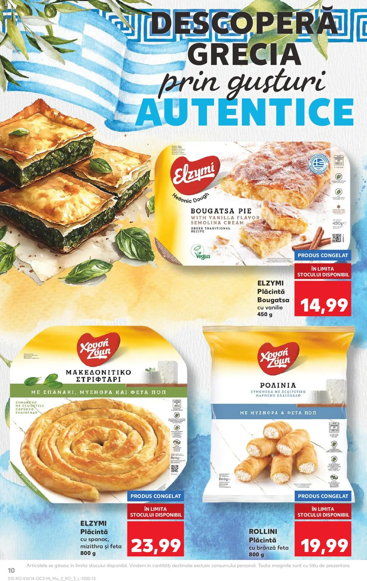 Noul catalog Kaufland – valabil de la 01.04.2026 | Pagină: 10 | Produse: Plăcintă, Brânză