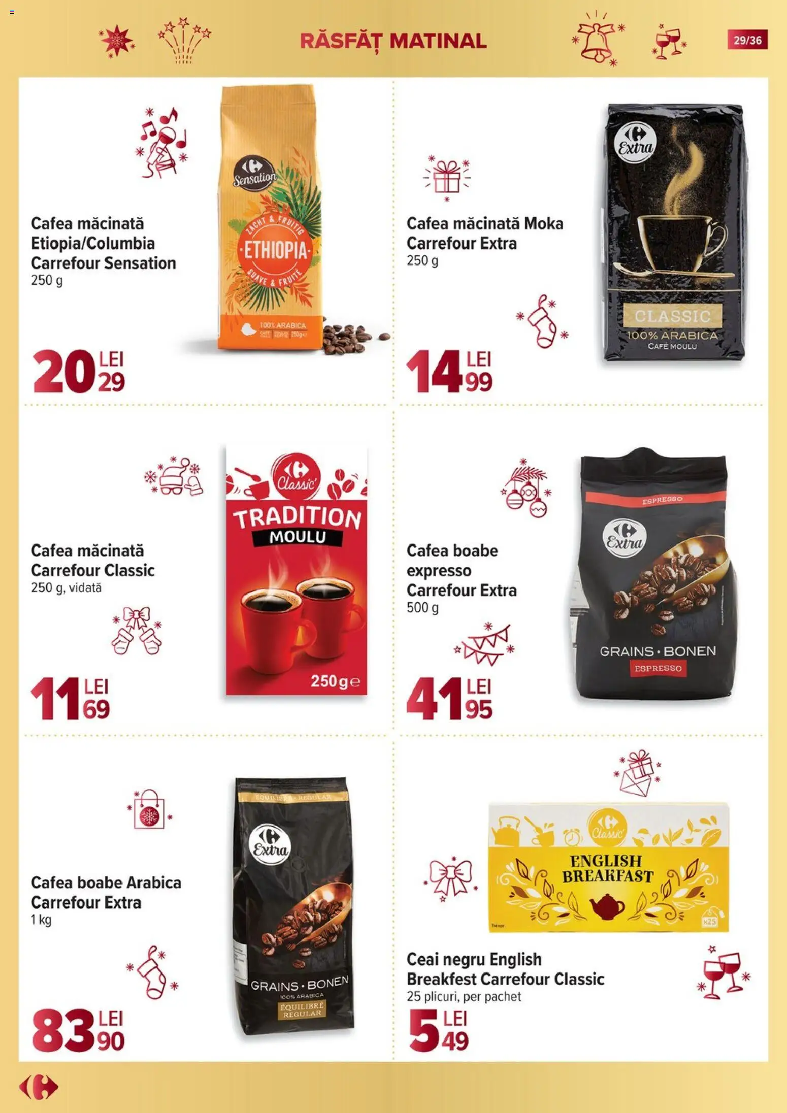 Noul catalog Carrefour – valabil de la 19.11.2025 | Pagină: 29 | Produse: Cafea, Ceai