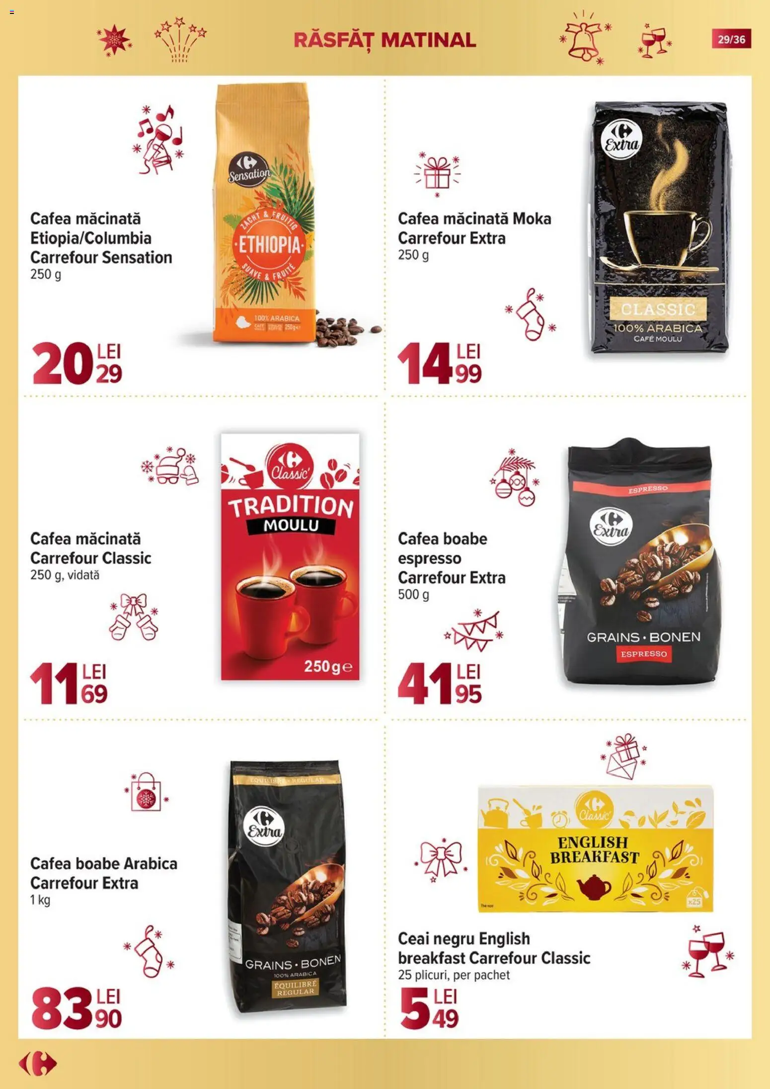 Noul catalog Carrefour – valabil de la 19.11.2025 | Pagină: 29 | Produse: Cafea, Ceai