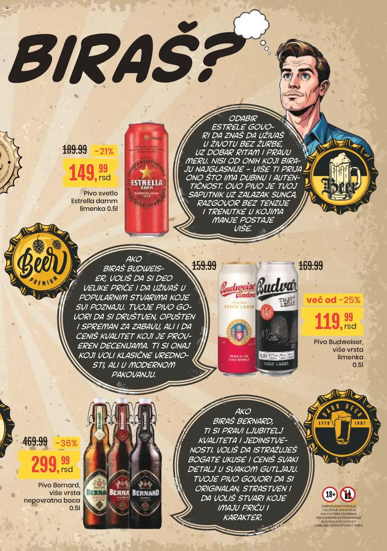 Aroma Market katalog - važi od 25.07.2025 | Strana: 5 | Proizvode: Sto, Pivo