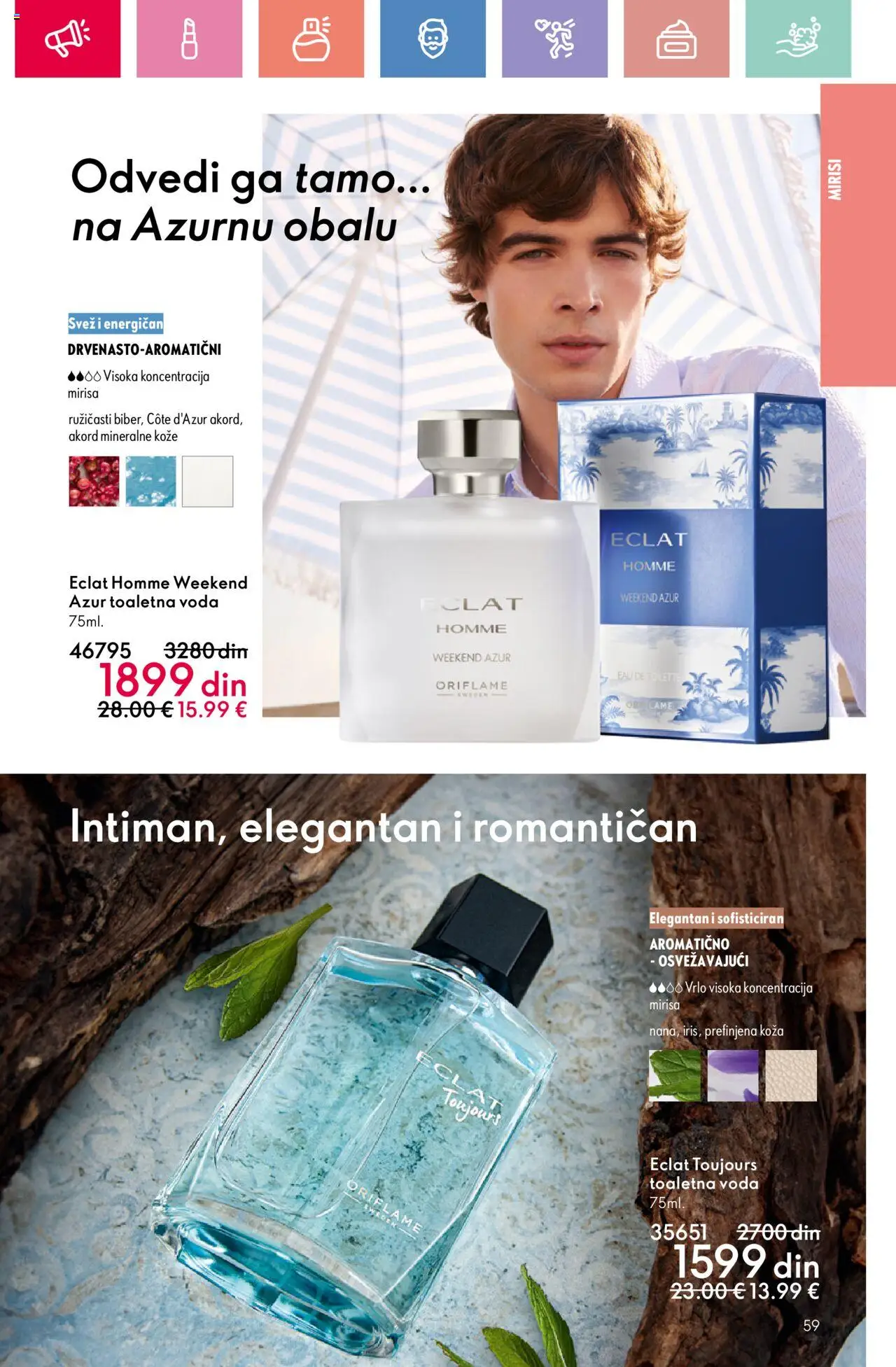 Oriflame katalog - važi od 03.08.2025 | Strana: 59 | Proizvode: Toaletna voda, Voda