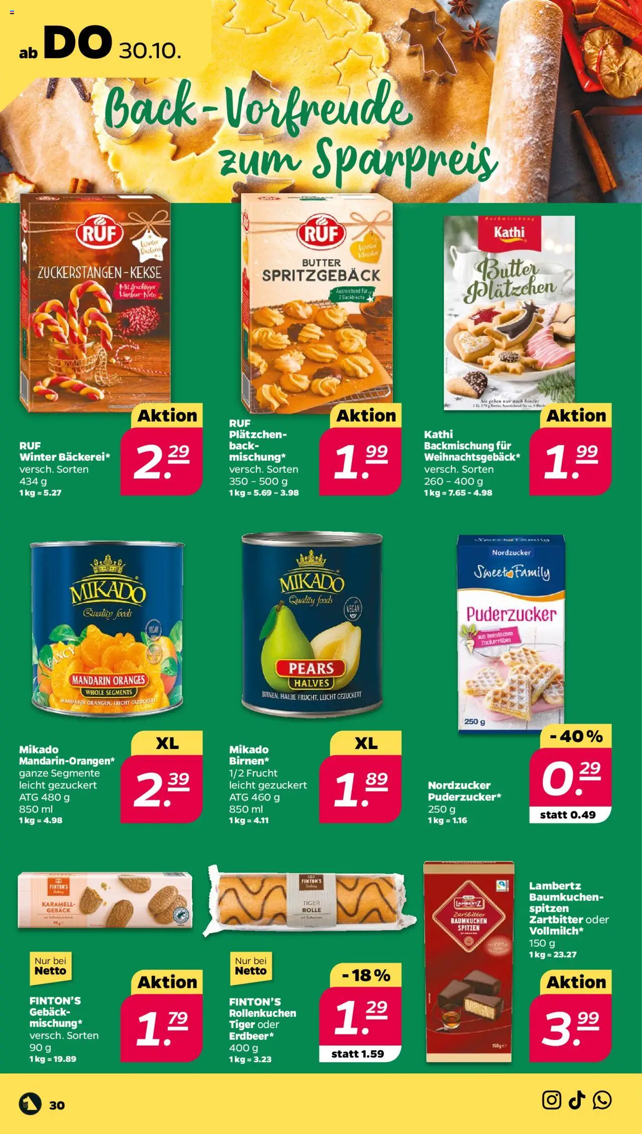 Netto Prospekt 	 – gültig ab 27.10.2025 | Seite: 32 | Produkte: Butter, Kekse