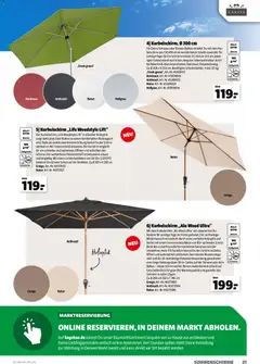 Hagebau Gartenmöbelsortiment ab 02.03.2026 gültig | Seite: 31 | Produkte: Schirmständer
