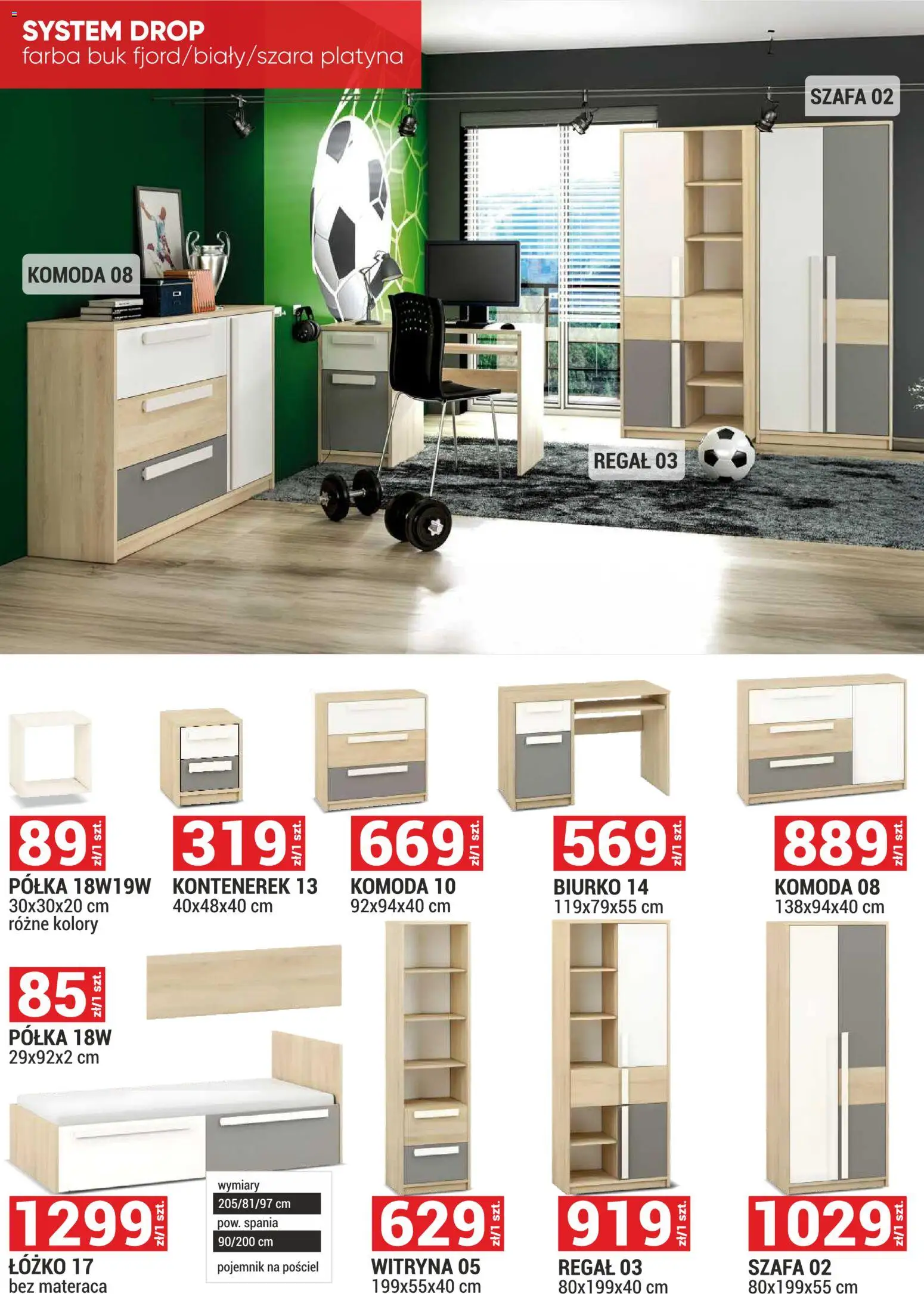 Merkury Market Gazetka - Meble, Wypoczynki, Materace od 01.12.2025 | Strona: 27 | Produkty: Szafa, Półka, Biurko, Regał