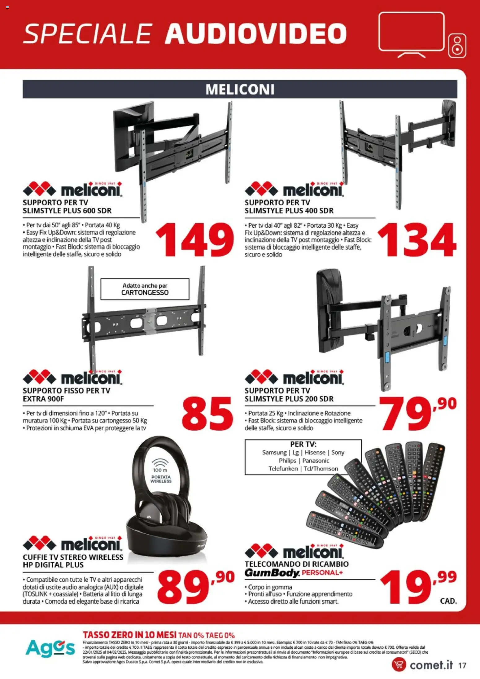 Volantino Comet del 29.01.2026 | Pagina: 17 | Prodotti: Tv samsung, TV, Cuffie, Samsung