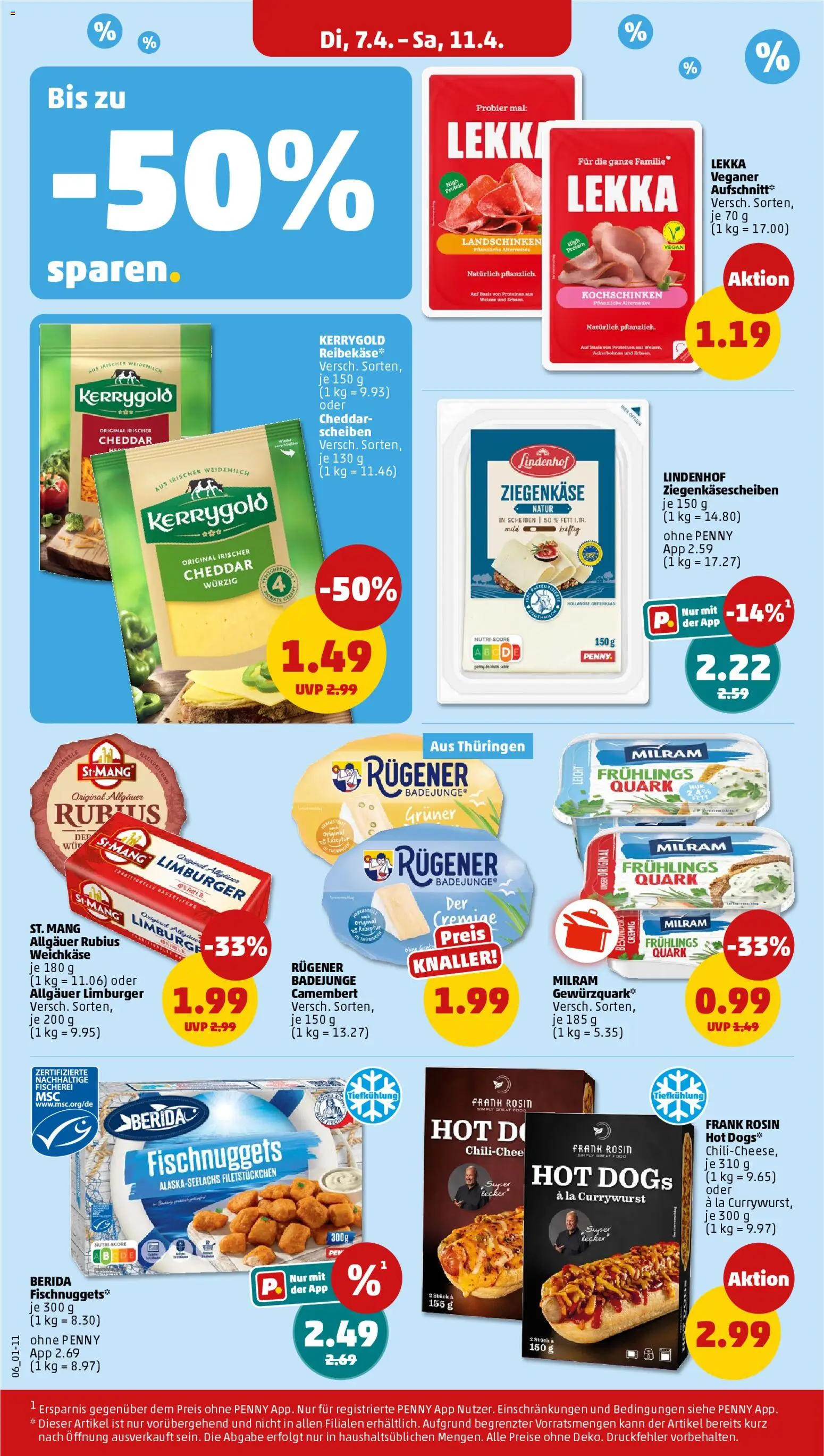 Penny Prospekt 	 – gültig ab 07.04.2026 | Seite: 6 | Produkte: Quark, Ziegenkäse, Milram