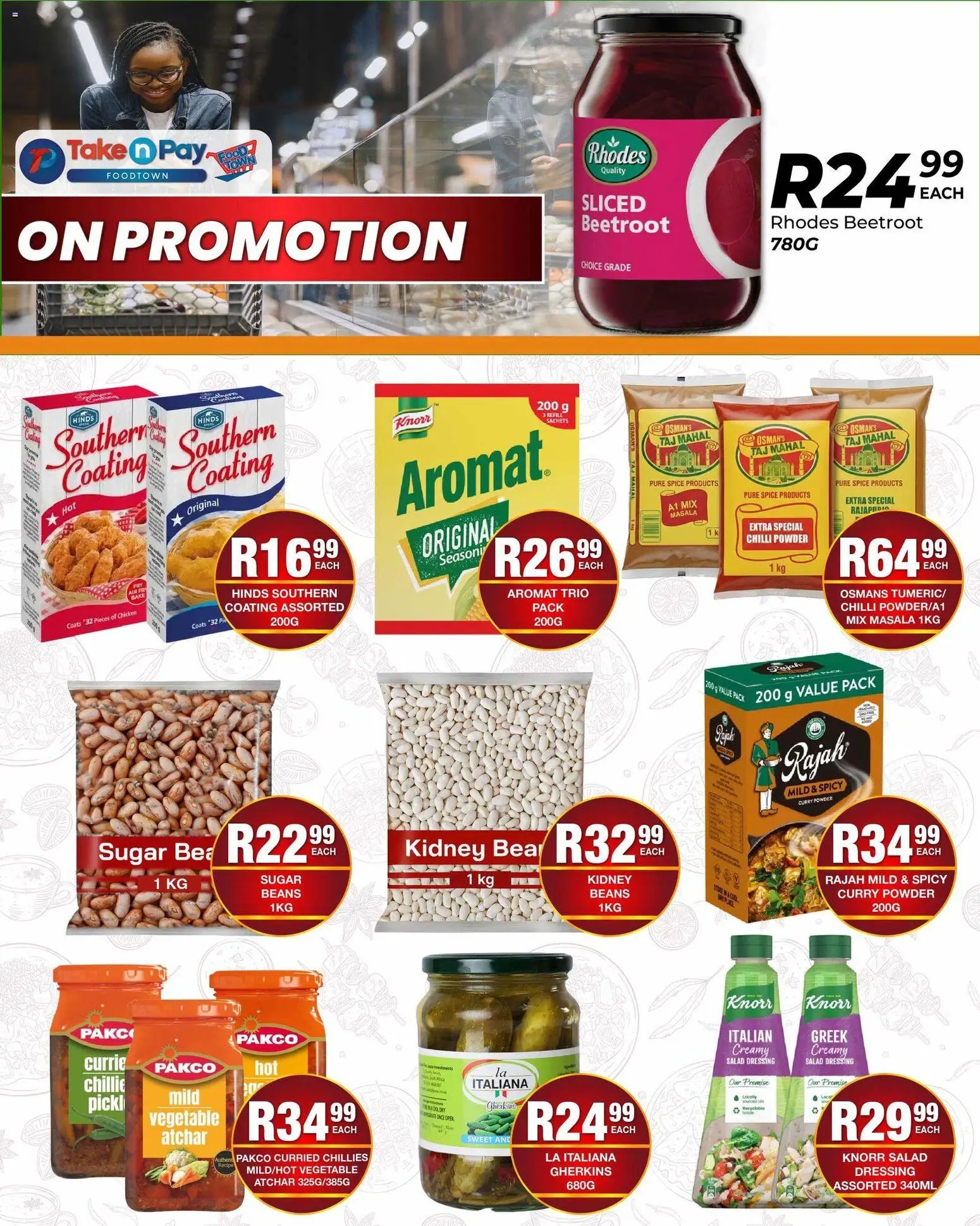 New Take n Pay catalogue – valid from 02.03.2026 | Page: 2 | Products: Atchar, Aromat, Curry powder, Chilli