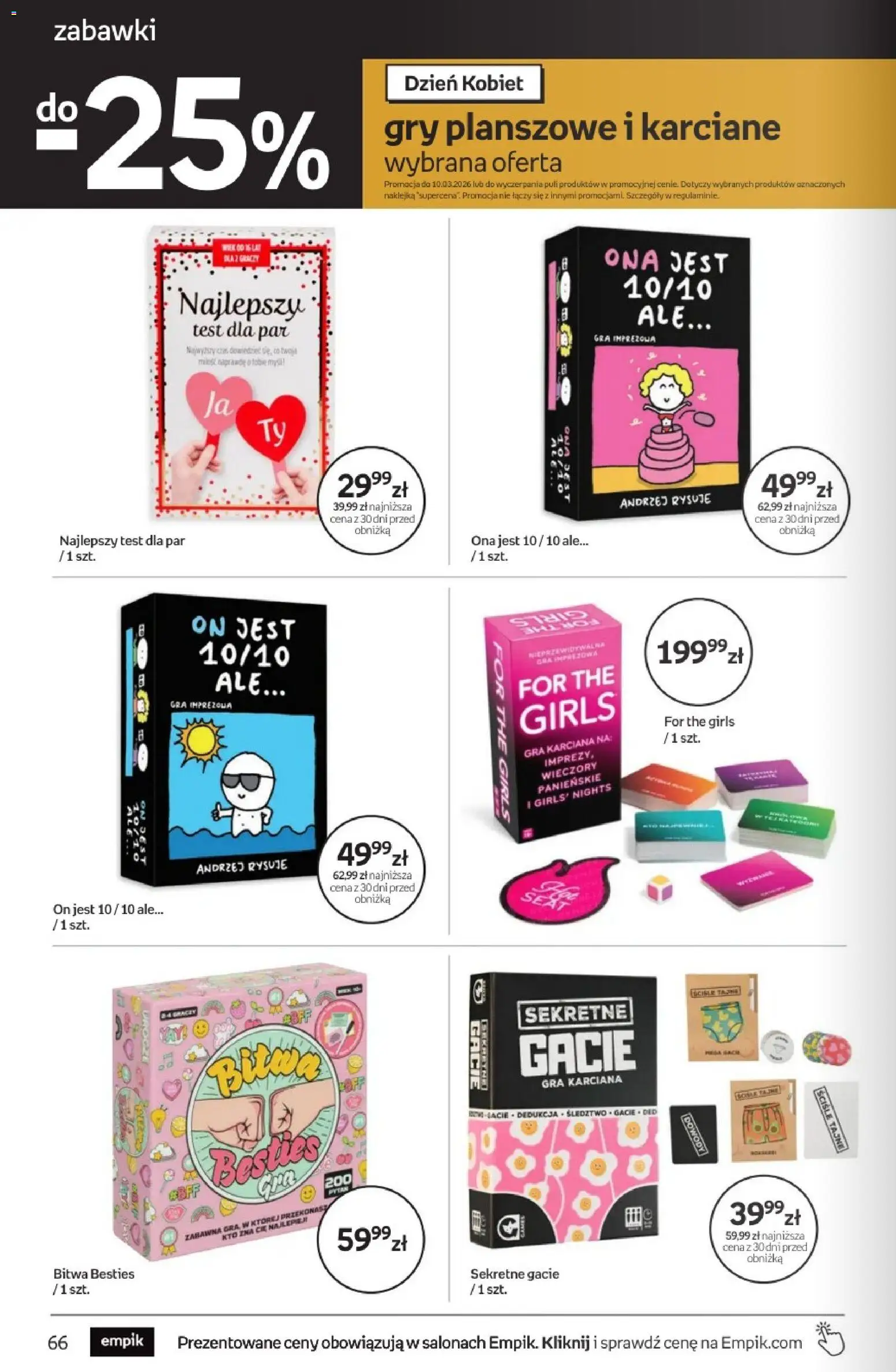 Empik promocje od 25.02.2026 | Strona: 66 | Produkty: Gra, Gry