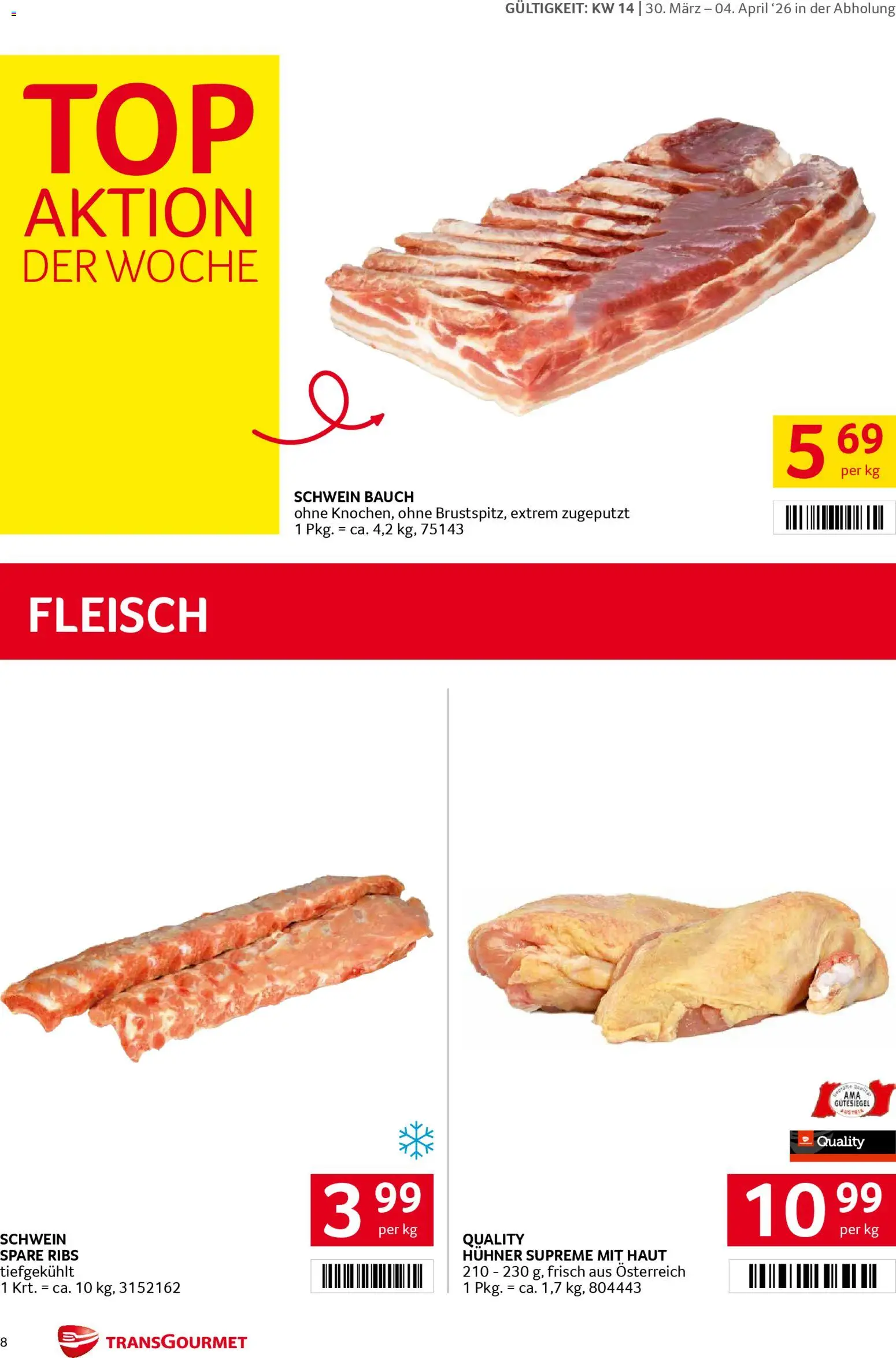 Transgourmet Flugblatt gültig ab 30.03.2026 | Seite: 8