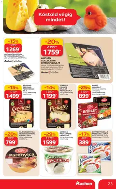 Auchan akciós újság - amely érvényes a következő dátumtól: 12.03.2026 | Oldal: 23 | Termékek: Grillsajt, Parenyica, Füstölt sajt, Svinjska rebra