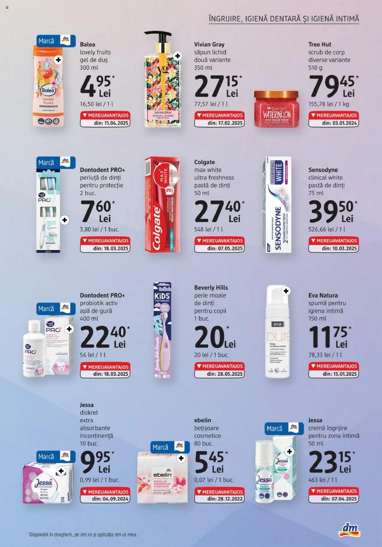 Catalog DM drogeriemarkt – valabil de la 31.07.2025 | Pagină: 19 | Produse: Cremă, Săpun, Gel de duș, Apă de gură