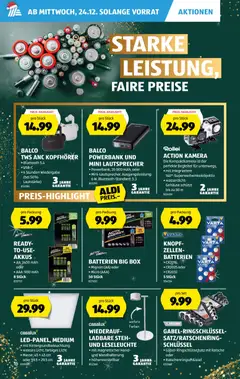 Aldi Aktionen ab 24.12.2025 gültig | Seite: 16 | Produkte: Box, Kamera, Powerbank, Lautsprecher