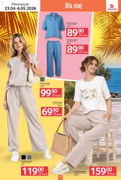 Pogląd oferty "Selgros cash&carry gazetka - Tekstylia" - ważna od 23.04.2026 | Strona: 3 | Produkty: Bluzka, Spodnie
