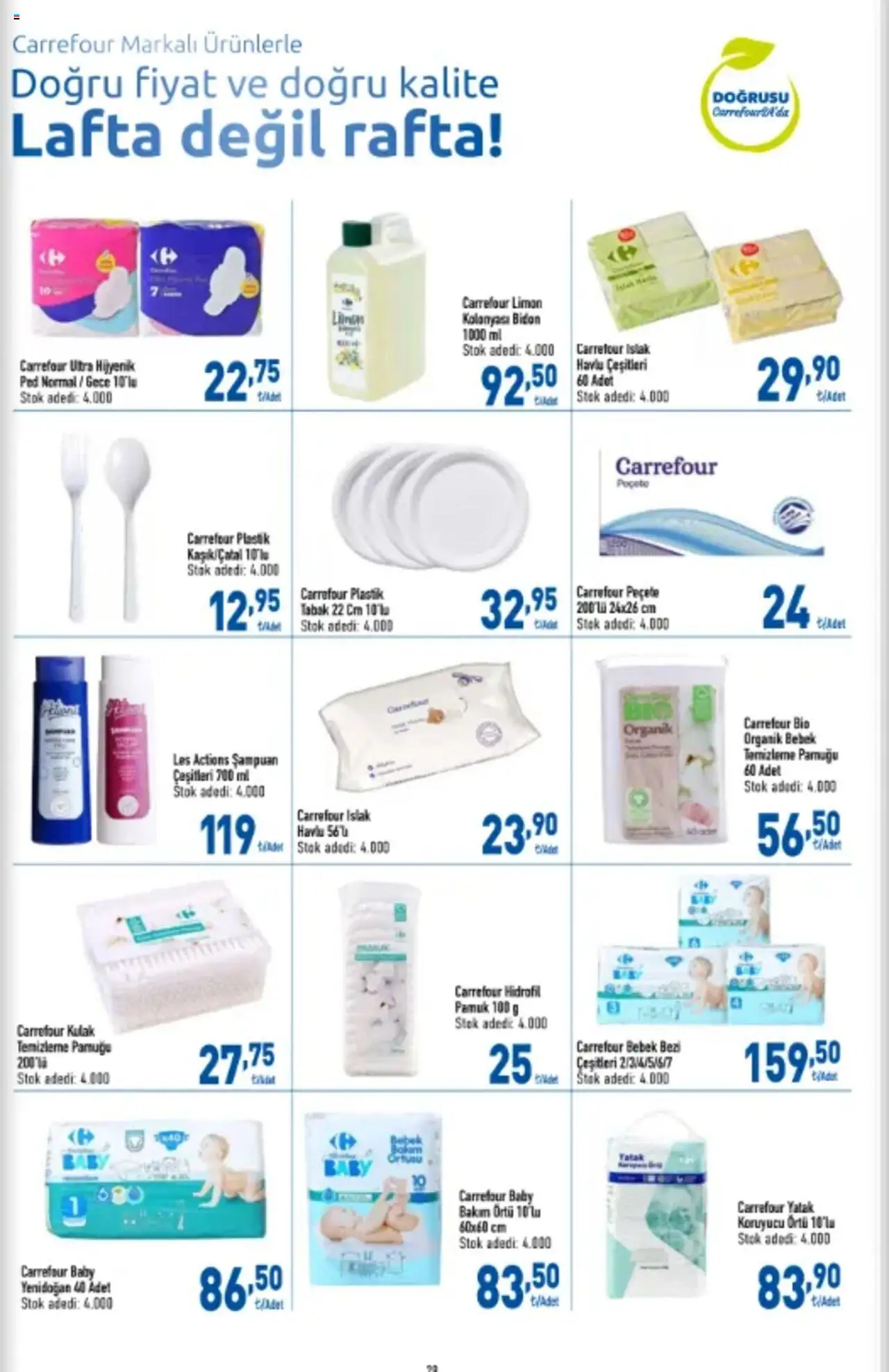 CarrefourSA Katalog - 26.09.2025 tarihinden itibaren geçerlidir | Sayfa: 29 | Ürünler: Yatak, Hijyenik ped, Şampuan, Limon