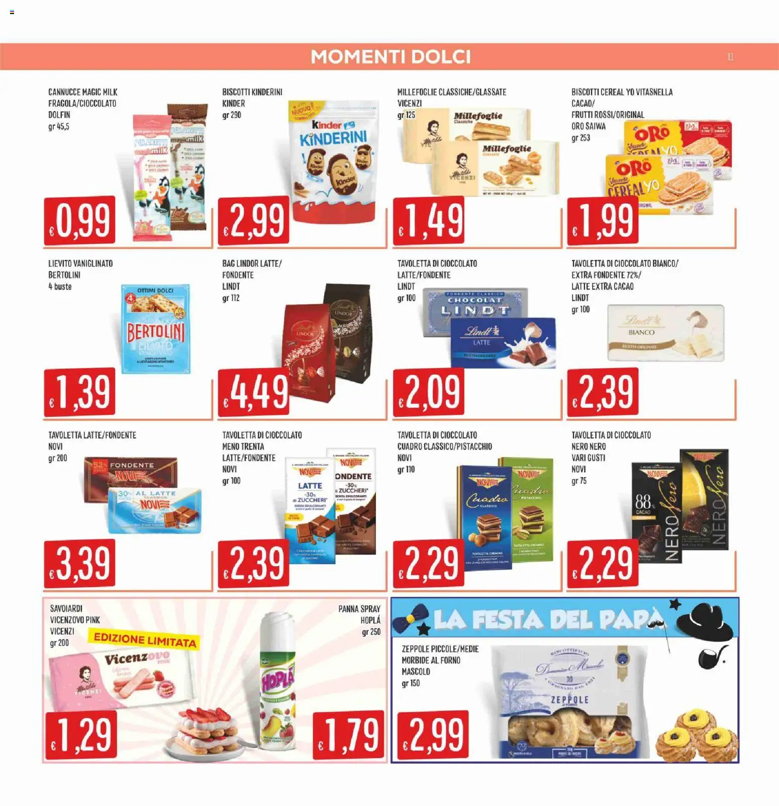 Volantino SISA del 05.03.2026 | Pagina: 11 | Prodotti: Panna, Biscotti, Latte, Savoiardi