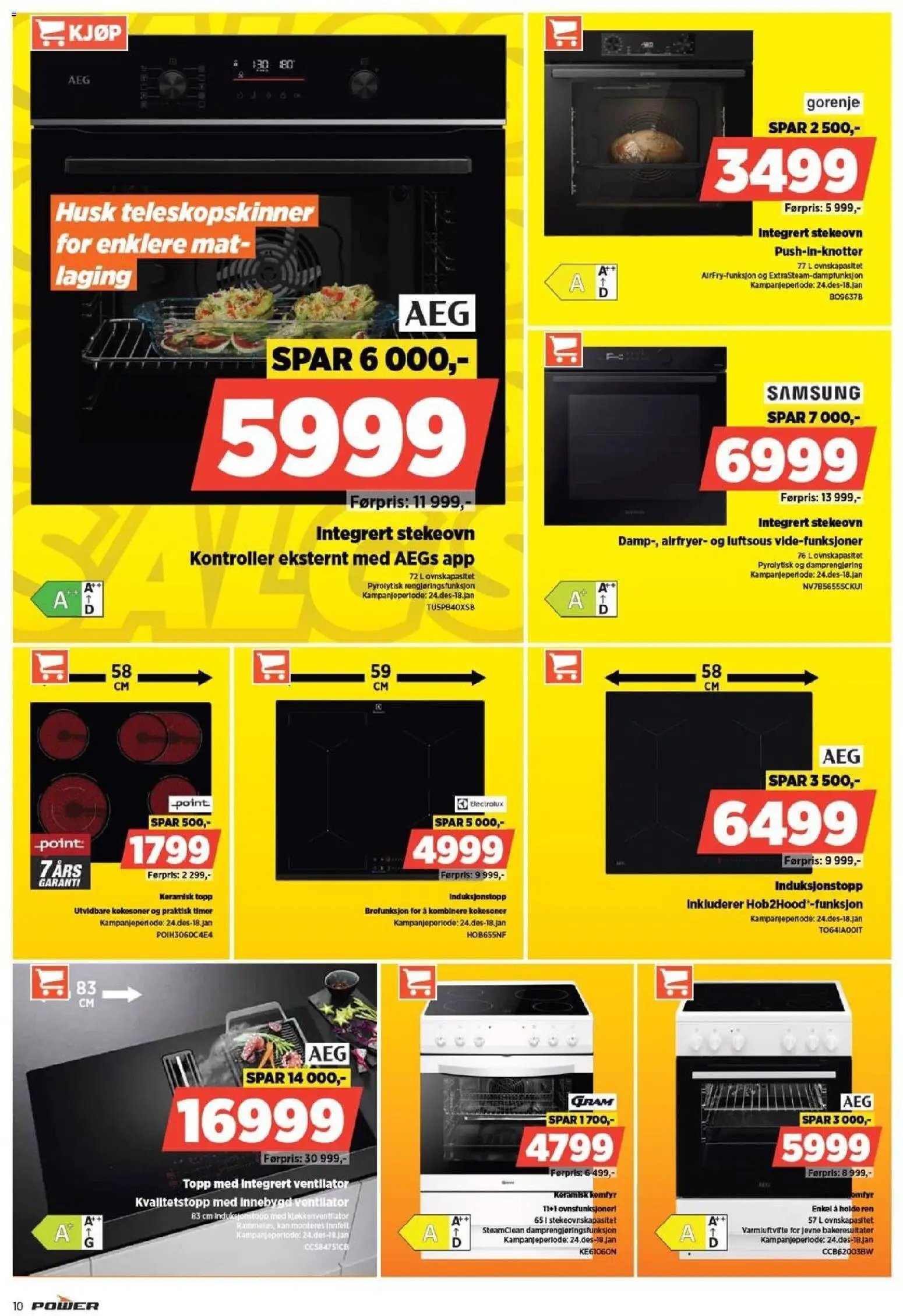 {H1} | Side: 10 | Produkter: Airfryer, Curry, Komfyr, Topp