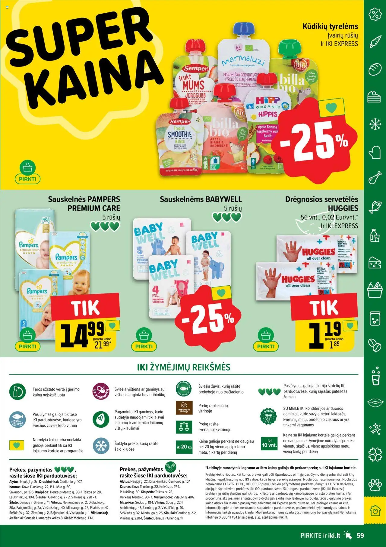 IKI - Leidinys│galioja nuo 11.08.2025 | Puslapis: 59 | Prekių: Kiaušiniai, Vištiena