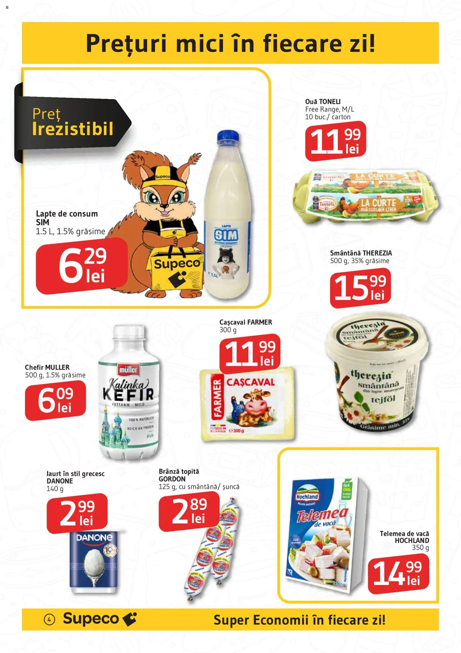 Noul catalog Supeco – valabil de la 27.11.2025 | Pagină: 4 | Produse: Mici, Brânză, Șuncă, Kefir