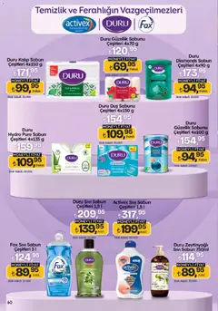 23.10.2025 tarihinden itibaren geçerli olan Migros kataloğu önizlemesi | Sayfa: 60 | Ürünler: Çamaşır deterjanı, Deterjan