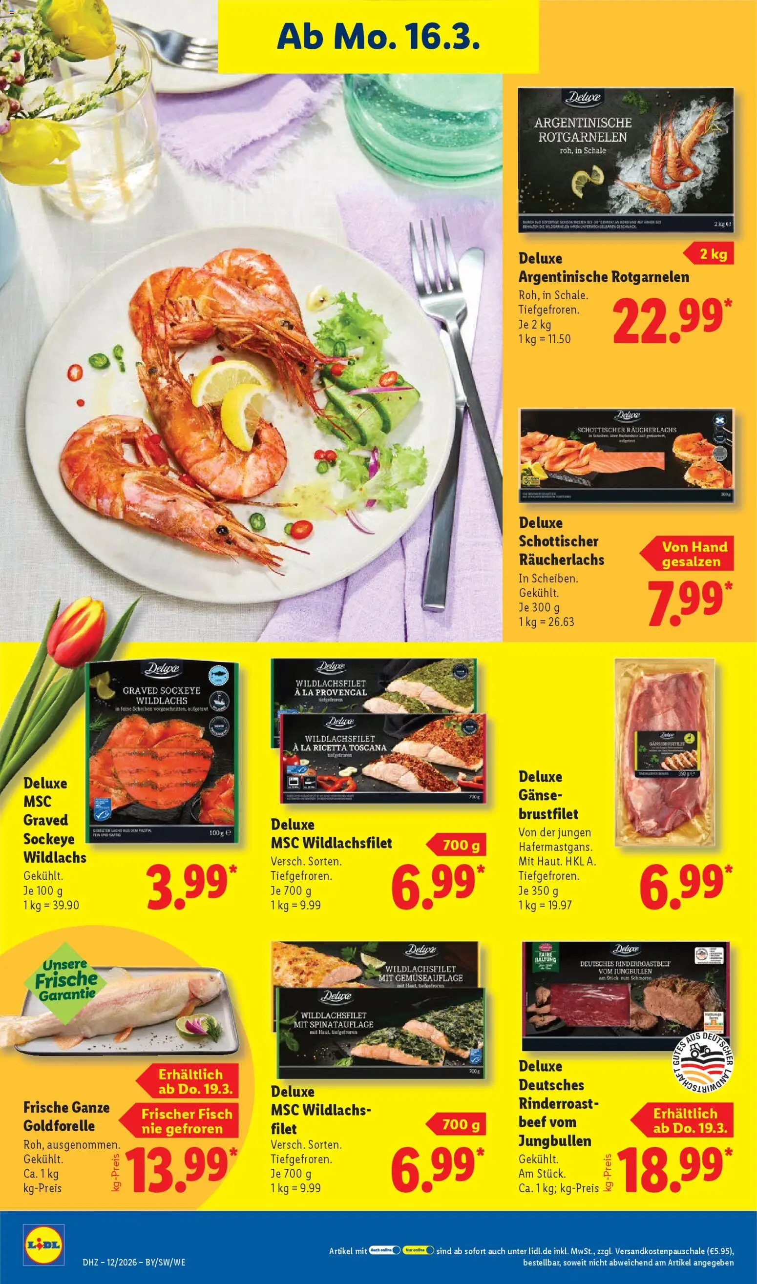 Lidl Prospekt Hilders – gültig ab 16.03.2026 | Seite: 14 | Produkte: Rum, Fisch, Lachs, Räucherlachs