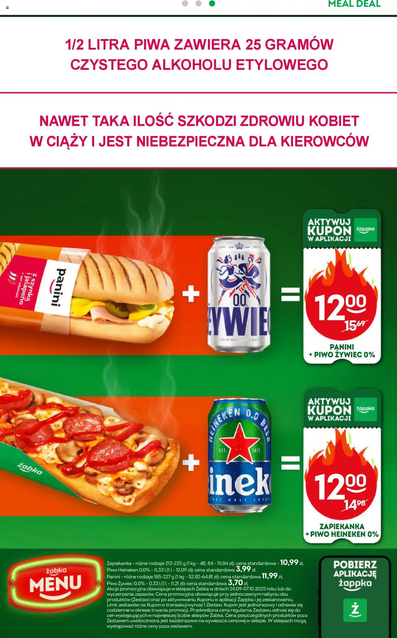 Żabka Gazetka od 24.09.2025 | Strona: 47 | Produkty: Babka, Czekolada, Sok, Sałatka