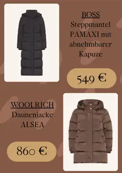 Breuninger Prospekt 	 ab 27.10.2025 gültig | Seite: 2 | Produkte: Daunenjacke, Steppmantel