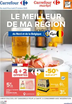 Carrefour Market - Prévisualisation de Carrefour Market Le meilleur de ma région - nord et belgique valide à partir de 14.10.2025